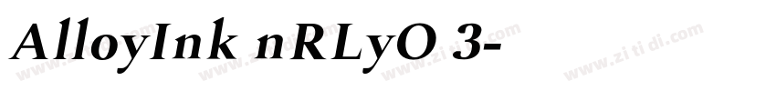 AlloyInk nRLyO 3字体转换